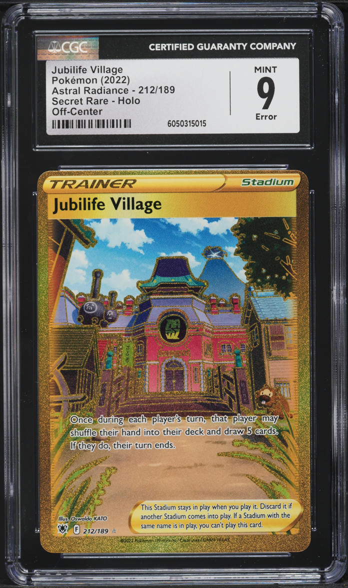 2022 Pokemon SWSH Astral Radiance Hyper Rare Jubilife Village #212 CGC 9 MINT