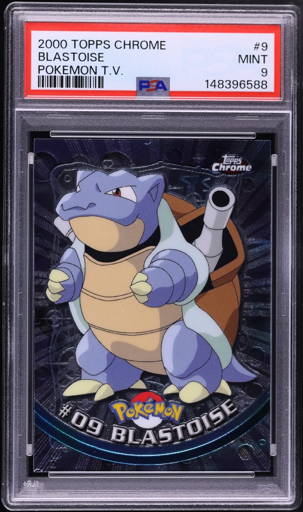 2000 Topps Chrome Pokemon Blastoise #9 PSA 9 MINT