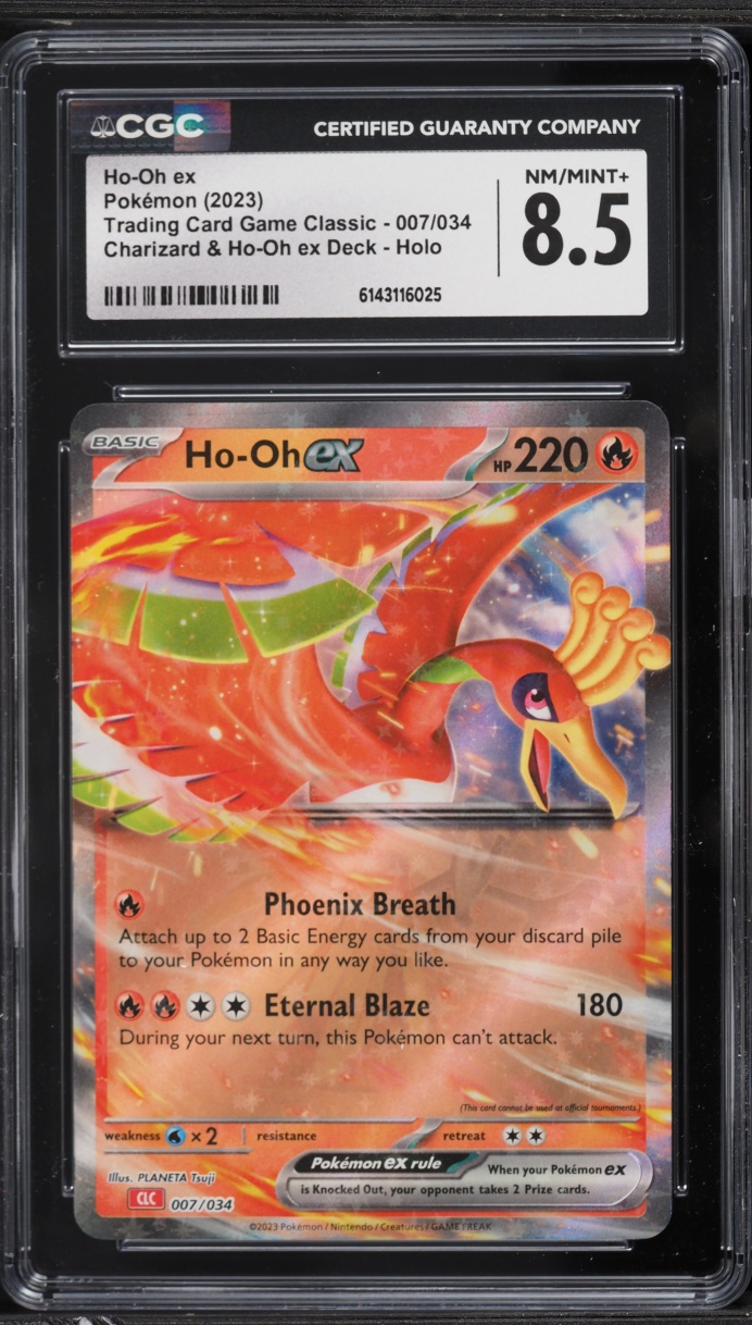 2023 Pokemon TCG Classic Collection Holo Ho-Oh EX #7 CGC 8.5 NM-MT+