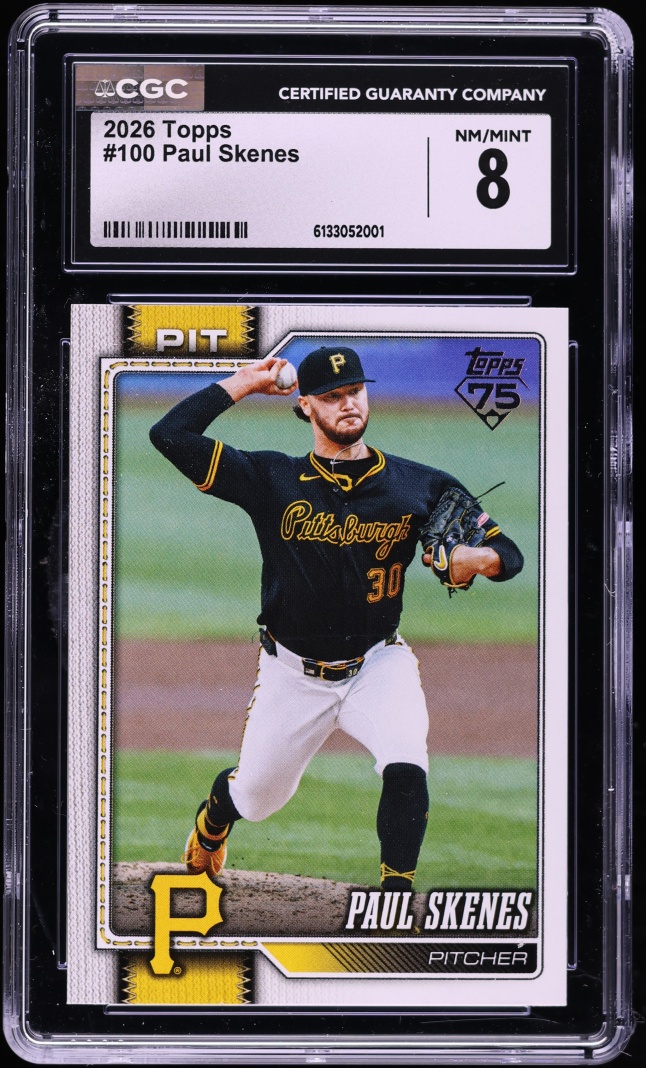 2026 Topps Paul Skenes #100 CGC 8 NM-MT