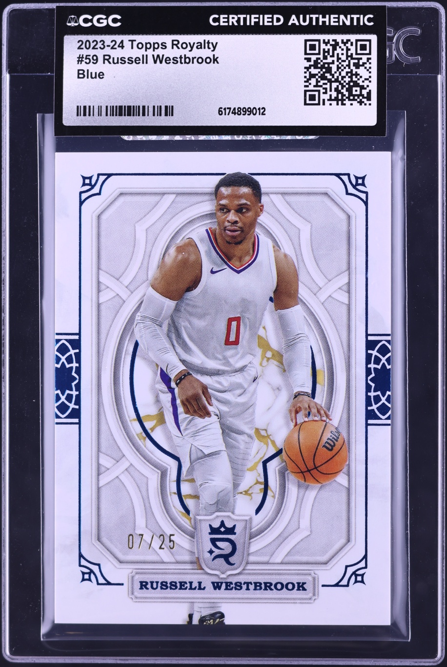 2023 Topps Royalty Blue Russell Westbrook /25 #59 CGC AUTH