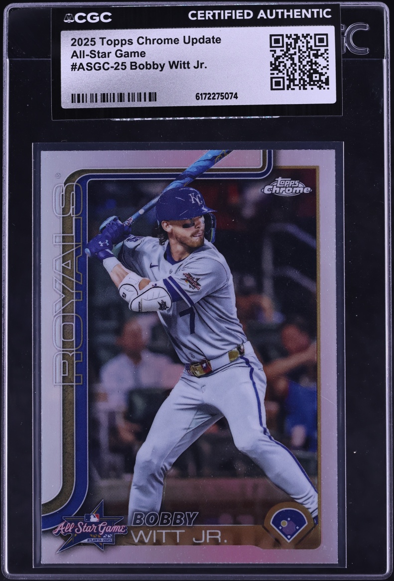 2025 Topps Chrome Update All-Star Game Bobby Witt Jr. #ASGC-25 CGC AUTH