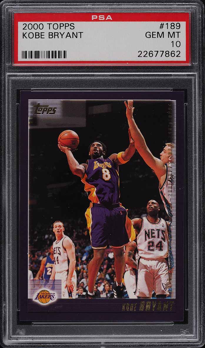 1996 Skybox E-X2000 Star Date 2000 Kobe Bryant ROOKIE #3 PSA 9