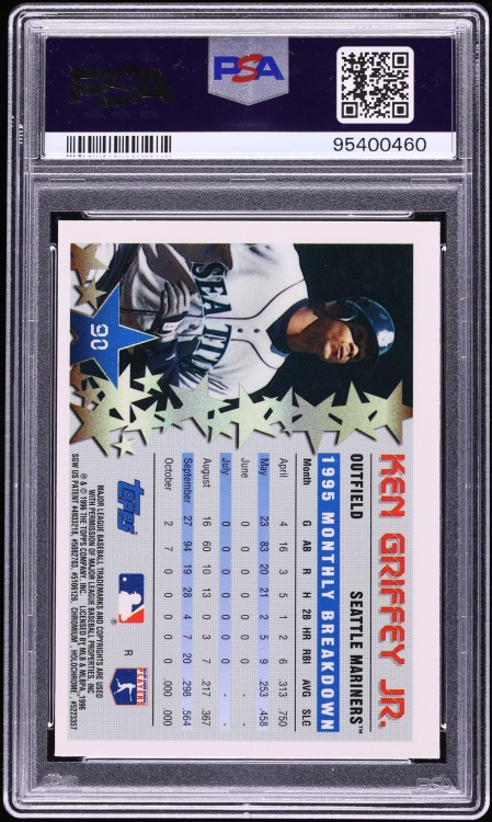 1996 Topps Chrome Refractor Ken Griffey Jr. #90 PSA 9 MINT