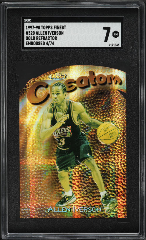 2013 Panini Crusade Orange Die Cut Allen Iverson /99 #102 PSA 10