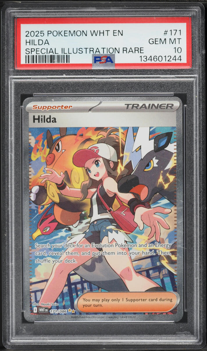 2025 Pokemon Scarlet & Violet White Flare SIR Hilda #171 PSA 10 GEM MINT