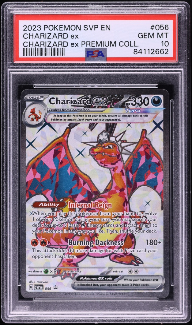 2023 Pokemon Scarlet & Violet Promo Premium Collection Charizard ex #56 PSA 10 GEM MINT