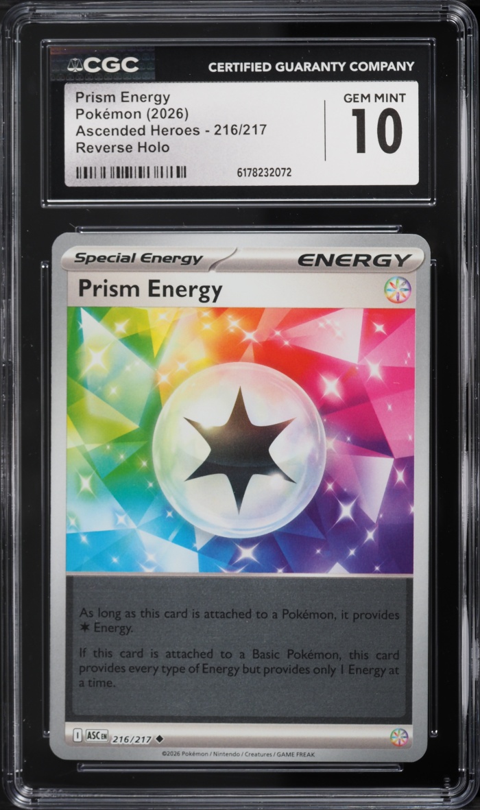2026 Pokemon Mega Evolution Ascended Heroes Reverse Holo Prism Energy #216 CGC 10 GEM MINT