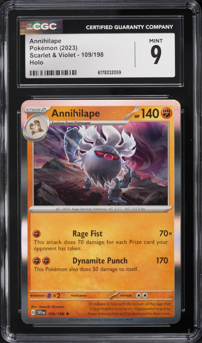 2023 Pokemon Scarlet & Violet Holo Annihilape #109 CGC 9 MINT