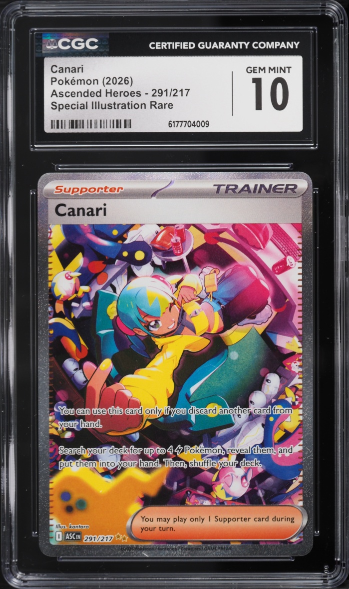 2026 Pokemon Mega Evolution Ascended Heroes SIR Canari #291 CGC 10 GEM MINT