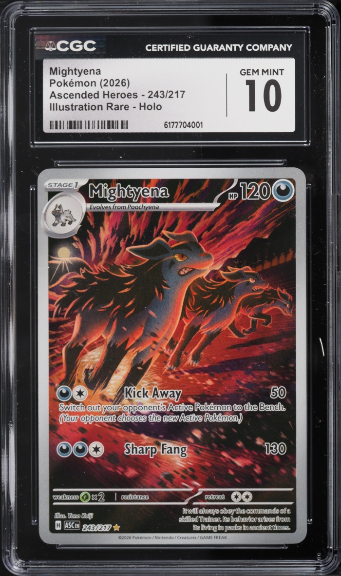 2026 Pokemon Mega Evolution Ascended Heroes IR Mightyena #243 CGC 10 GEM MINT
