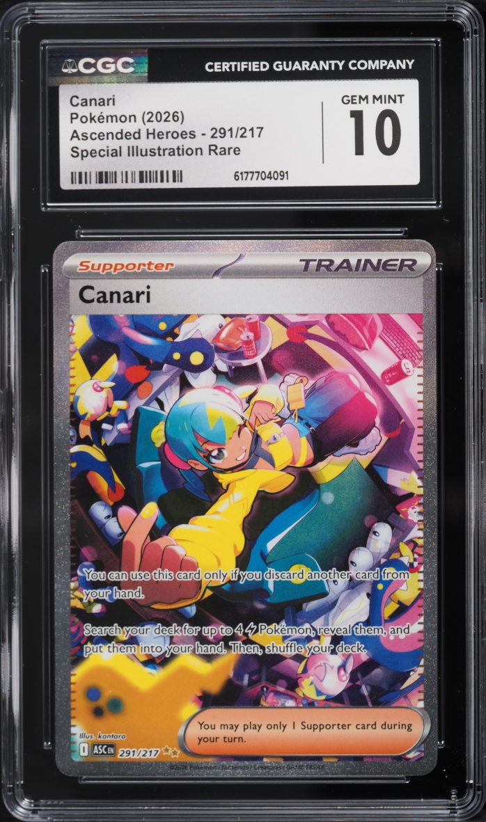 2026 Pokemon Mega Evolution Ascended Heroes SIR Canari #291 CGC 10 GEM MINT
