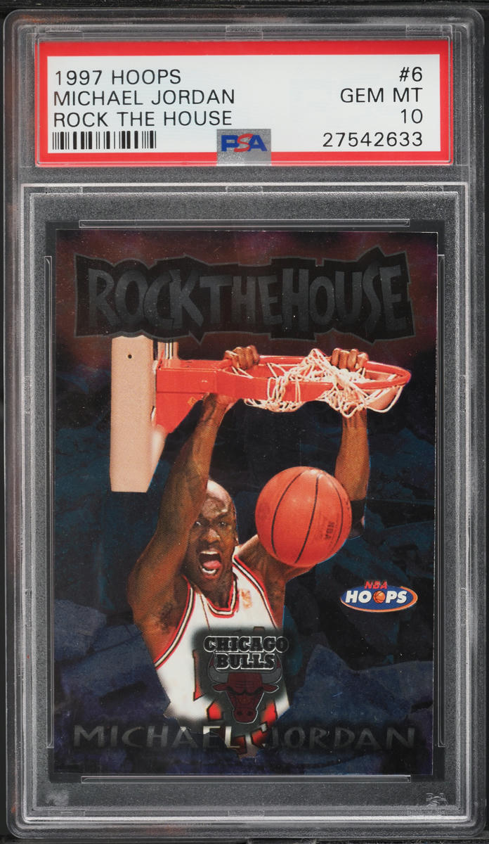 1997 Hoops Rock The House Michael Jordan #6 PSA 10 GEM MINT
