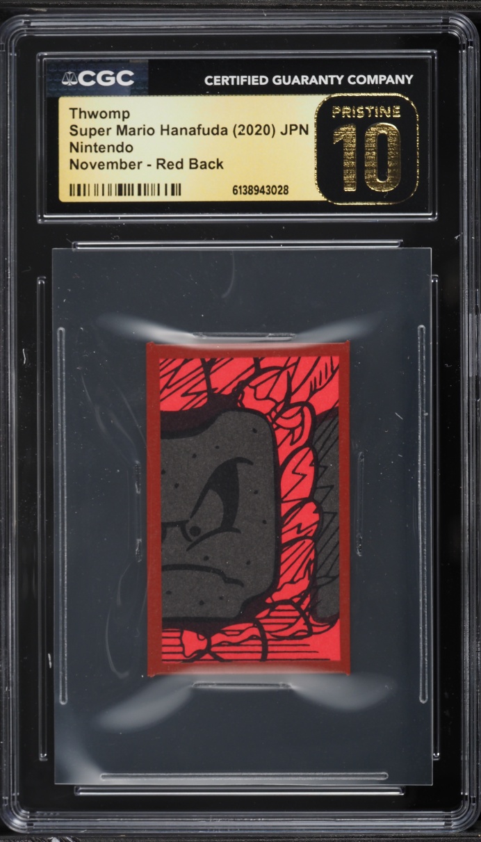 2020 Super Mario Hanafuda Japanese Nintendo November Red Back Thwomp ...