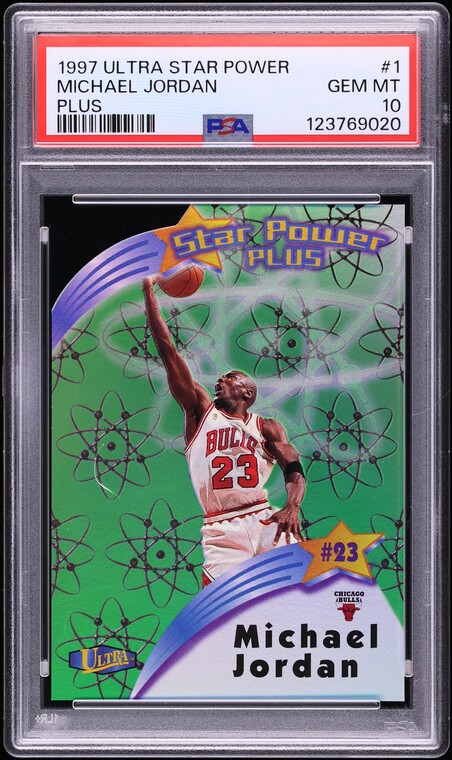1997 Ultra Star Power Plus Michael Jordan #1 PSA 10 GEM MINT