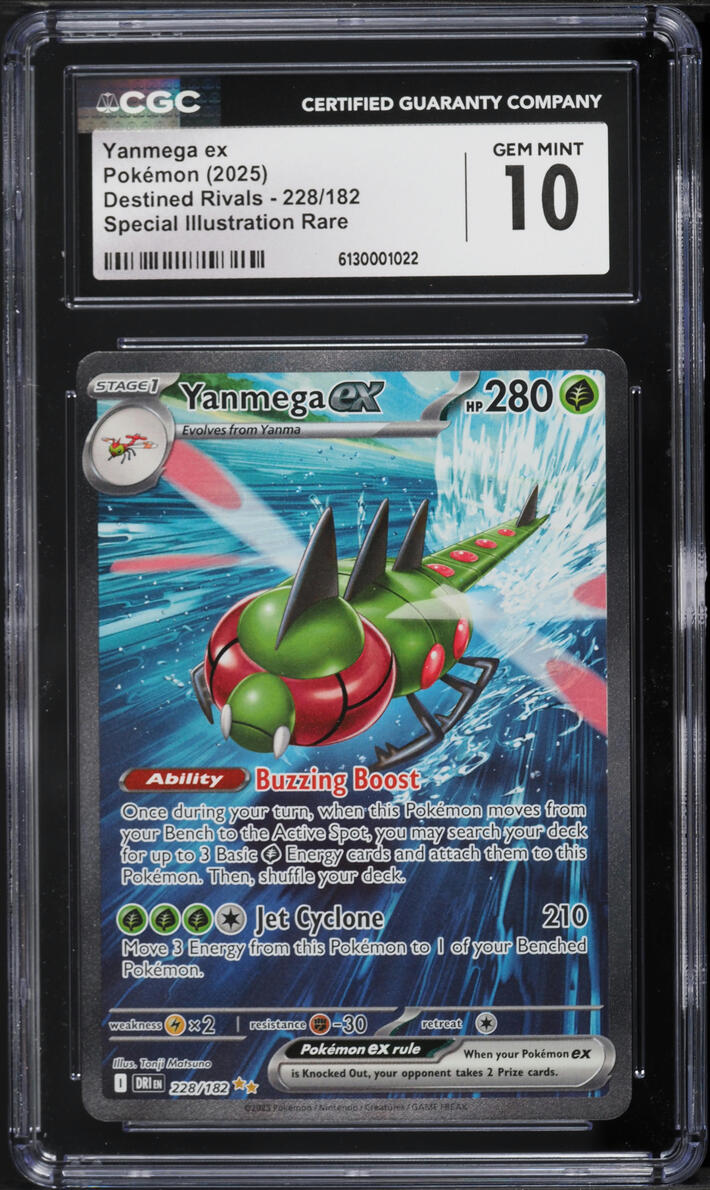 2025 Pokemon Scarlet & Violet Destined Rivals SIR Yanmega Ex #228 CGC 10 GEM MINT