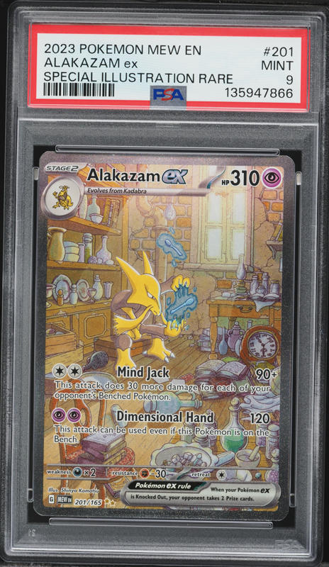 2023 Pokemon Japanese SV 151 Special Art Rare Alakazam ex #203 PSA