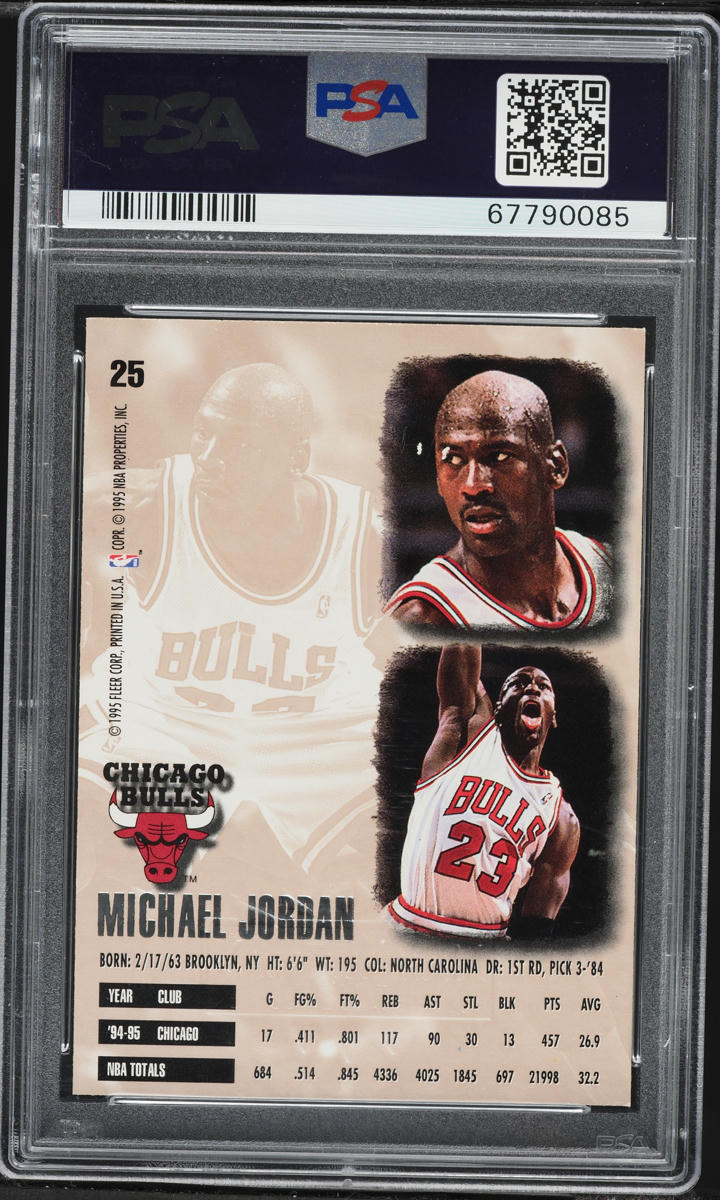 1995 Ultra Gold Medallion Michael Jordan #25 PSA 10 GEM MINT
