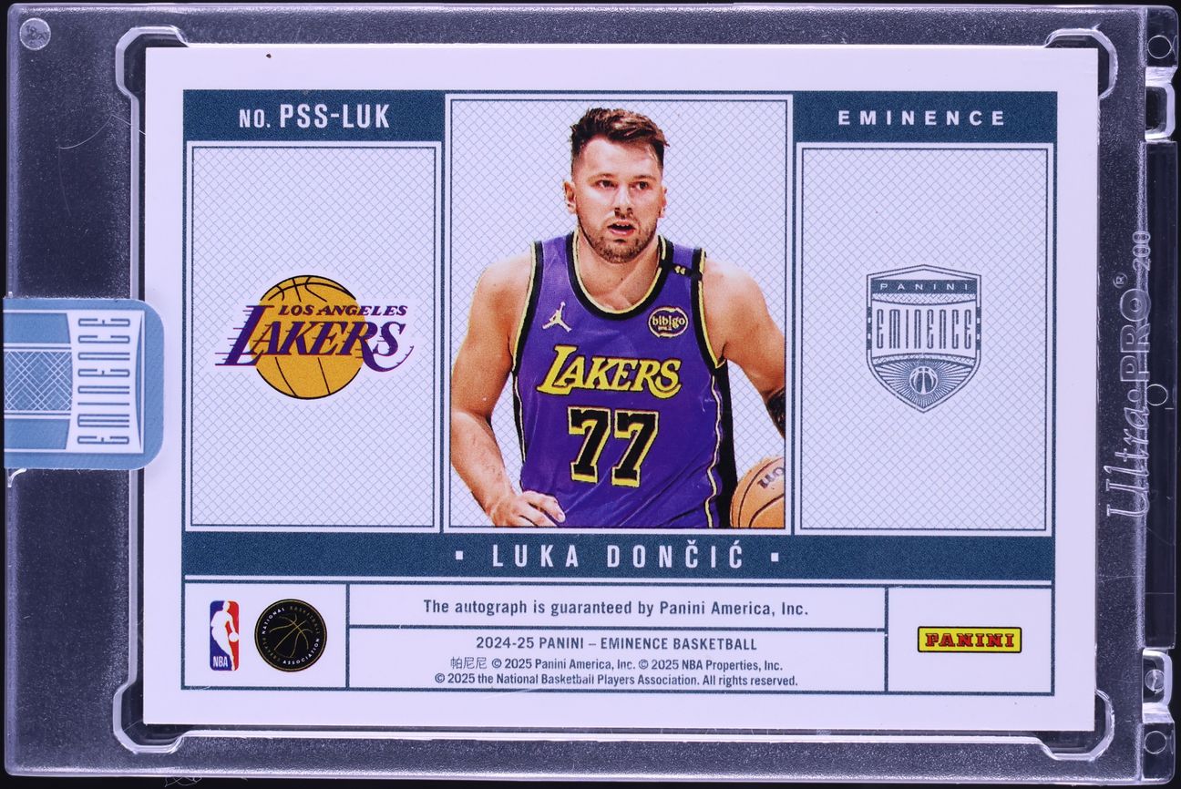 2024 Panini Eminence Priceless Signatures Gold Bar Luka Doncic AUTO 1/1 #PSS-LUK