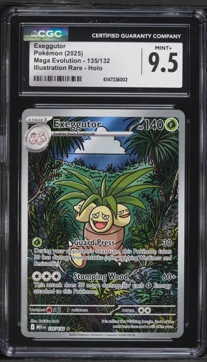 2025 Pokemon Mega Evolution IR Exeggutor #135 CGC 9.5 MINT+