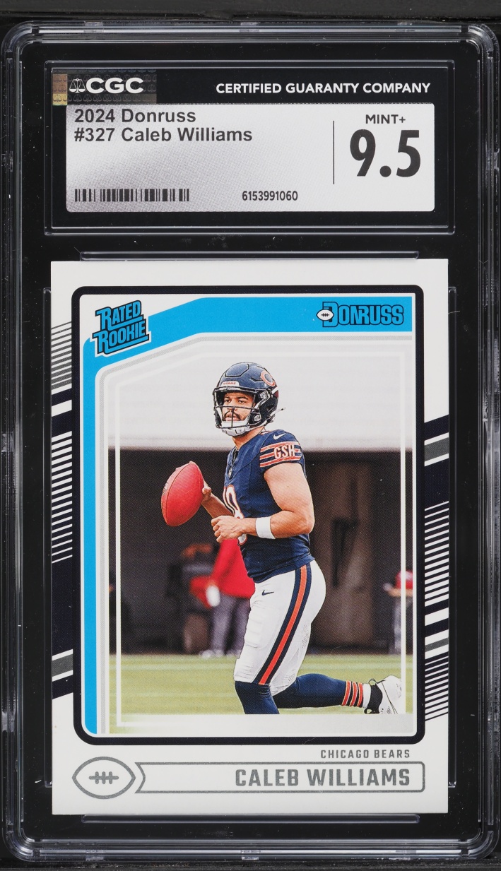 2024 Donruss Football Caleb Williams ROOKIE #327 CGC 9.5 MINT+