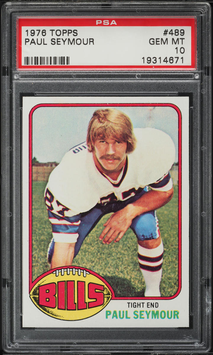 1976 Topps Football Paul Seymour #489 PSA 10 GEM MINT