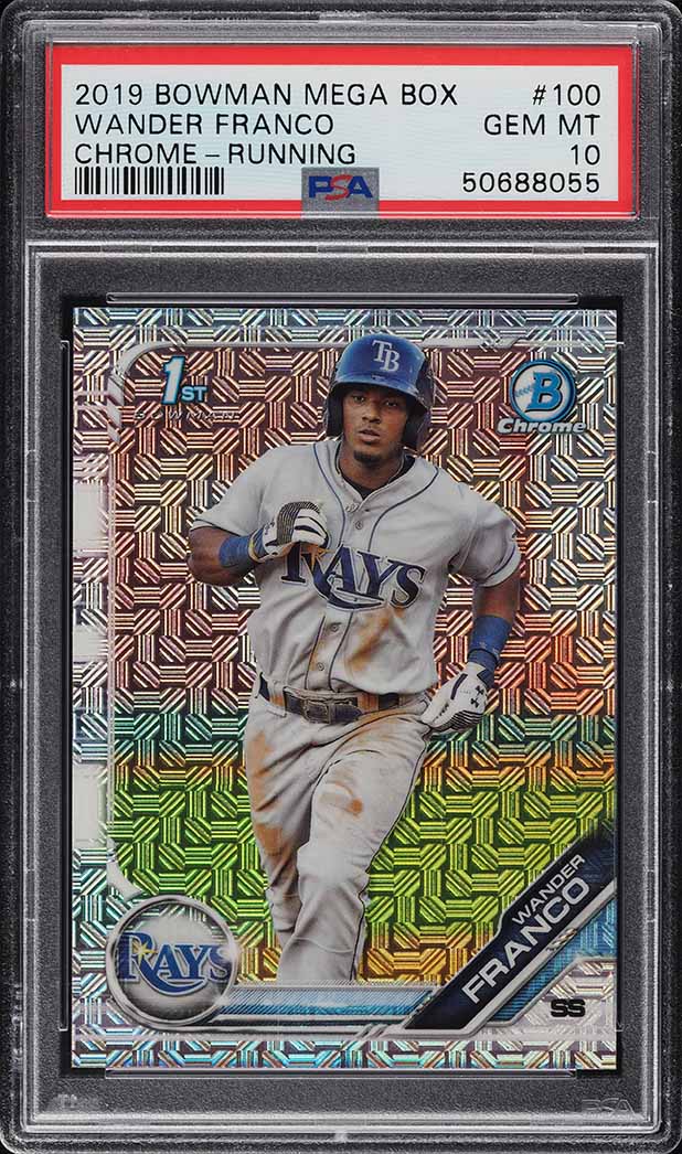 2019 Bowman Chrome Mega Box Wander Franco PROSPECT #100 PSA 10 GEM MINT