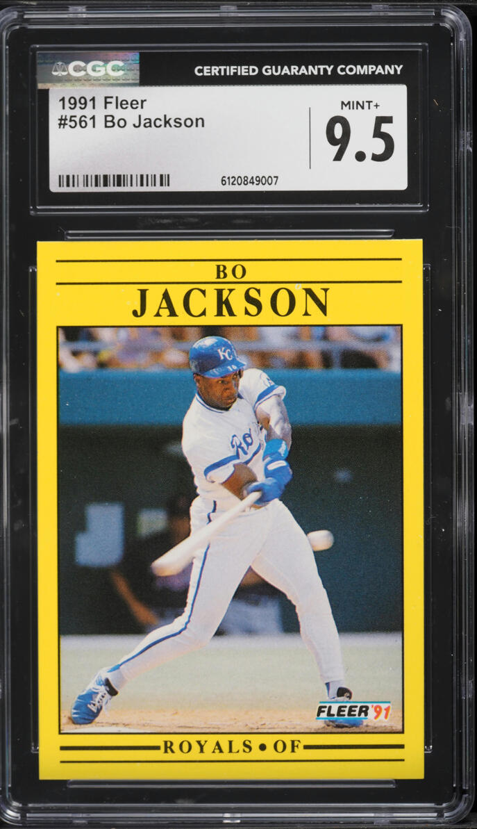 1991 Fleer Bo Jackson #561 CGC 9.5 MINT+