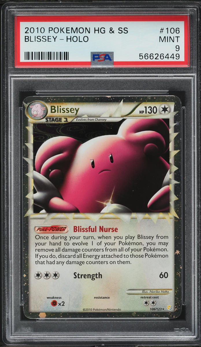 2010 Pokemon HeartGold & SoulSilver Prime Blissey #106 PSA 9 MINT