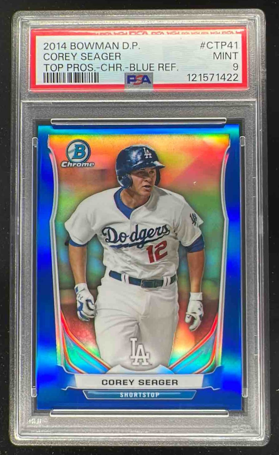 その他 COREY SEAGER Topps Chrome auto blue 2016 Topps Chrome Corey Seager ROOKIE RC AUTO #RACS BGS 9.5 GEM
