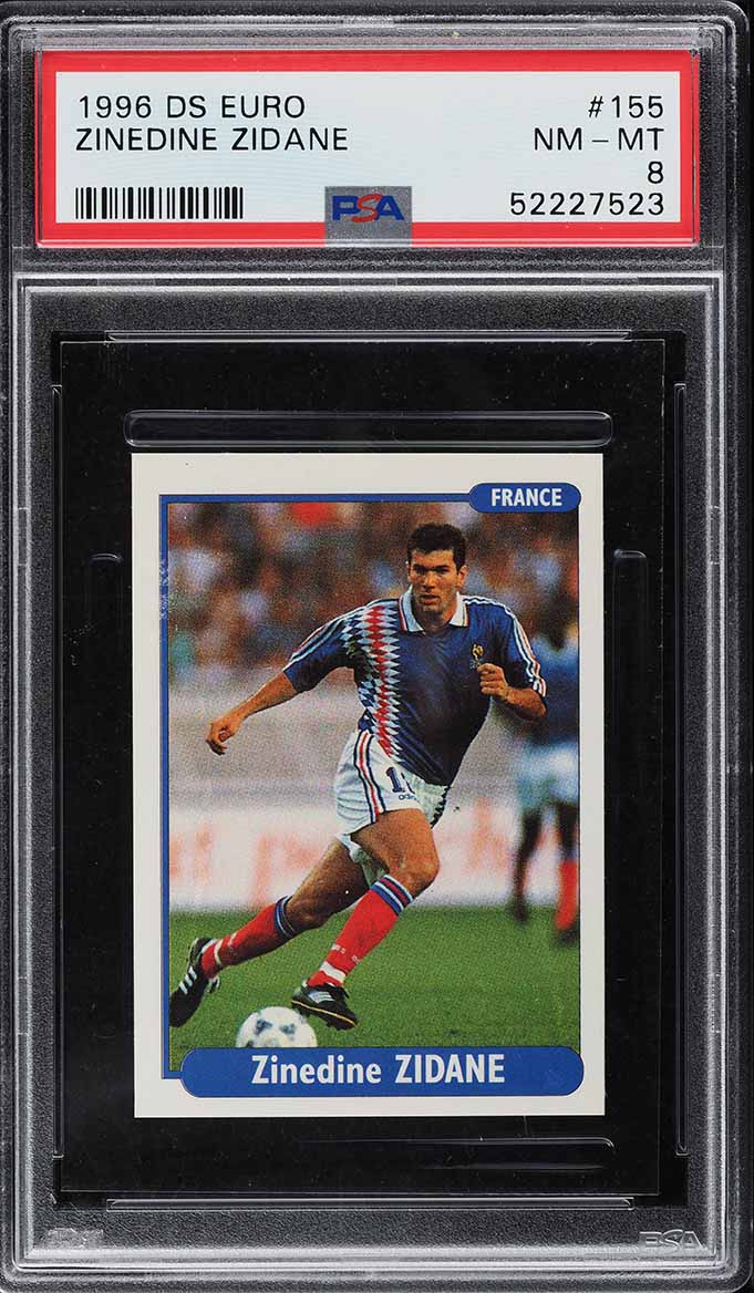 1995 Panini Foot Zinedine Zidane #62 SGC 7.5 NRMT+ on Fanatics Collect