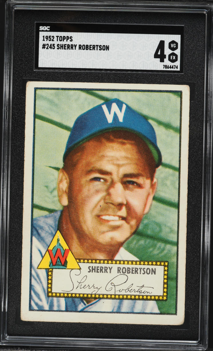 1952 Topps Sherry Robertson #245 SGC 4 VGEX
