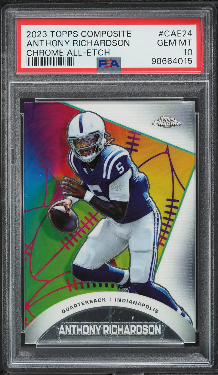 2023 Topps Composite Chrome All-Etch Anthony Richardson ROOKIE #CAE24 PSA 10 GEM