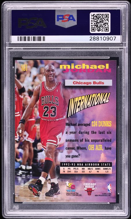 1993 Stadium Club 1st Day Issue Michael Jordan #181 PSA 10 GEM MINT