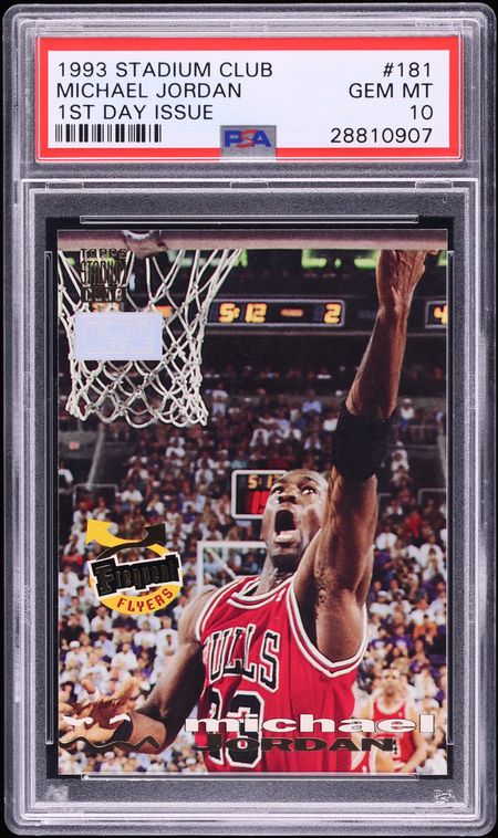 1993 Stadium Club 1st Day Issue Michael Jordan #181 PSA 10 GEM MINT
