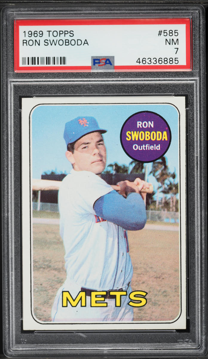 1969 Topps Ron Swoboda #585 PSA 7 NRMT