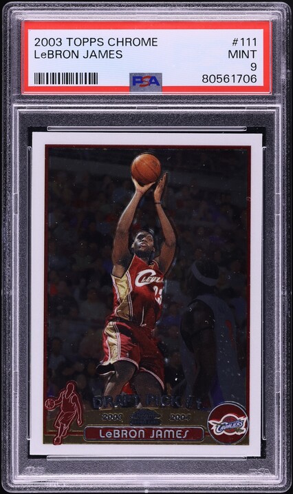 NBA カード Lebron James Topps Chrome PSA9 NBA カード Lebron James Topps Chrome PSA9 NBA カード Lebron James