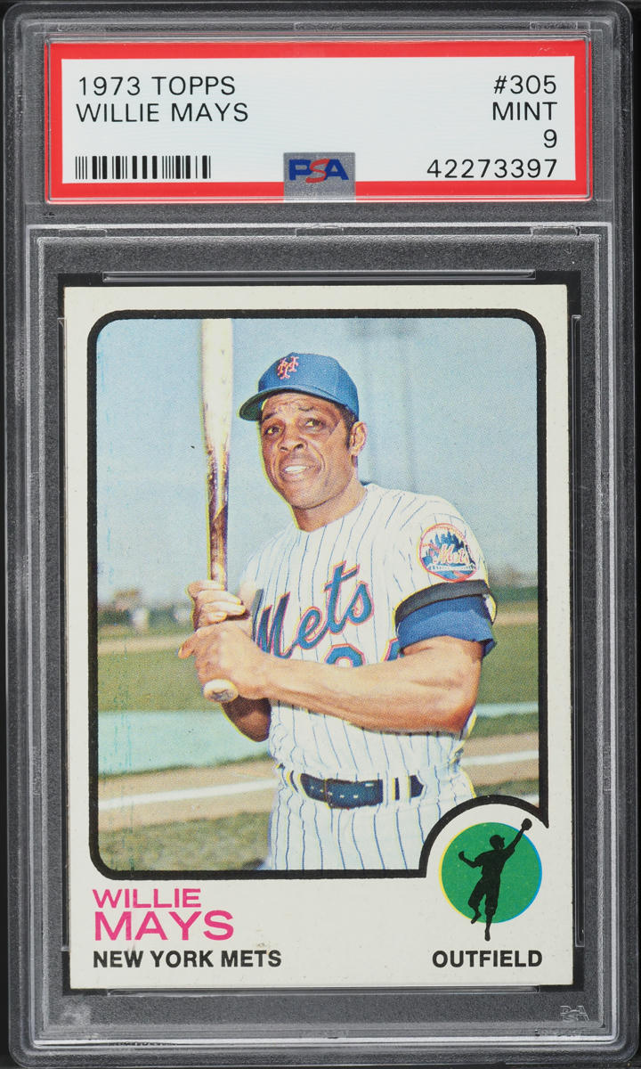 1973 Topps Willie Mays #305 PSA 9 MINT
