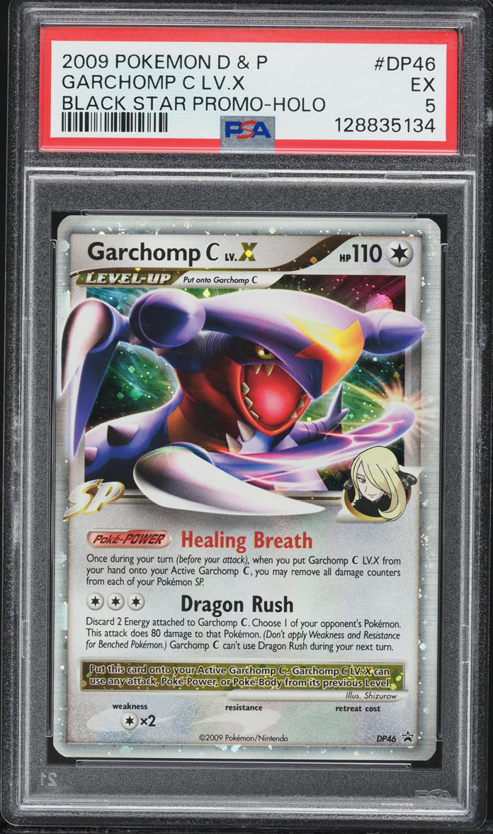 2009 Pokemon Diamond & Pearl Black Star Promo Holo Garchomp C LV.X #DP46 PSA 5 EX