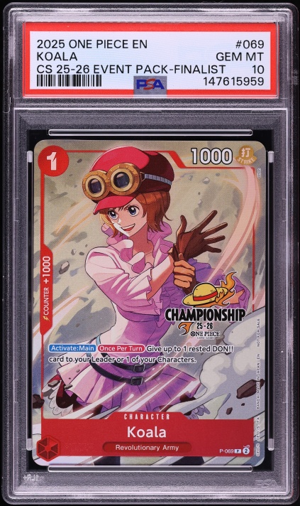 2024 One Piece Championship Top Prize Shirahoshi #OP03-116 PSA 10