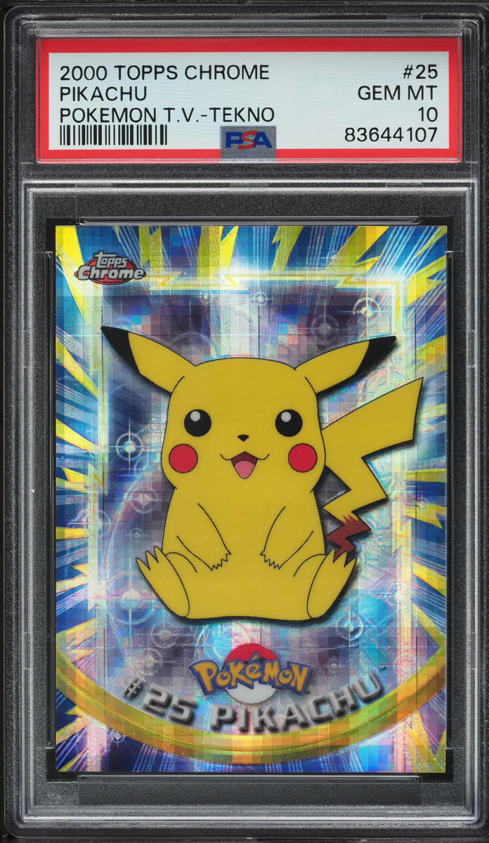 2000 Topps Chrome Pokemon Series 1 Tekno Pikachu #25 PSA 10 GEM MINT