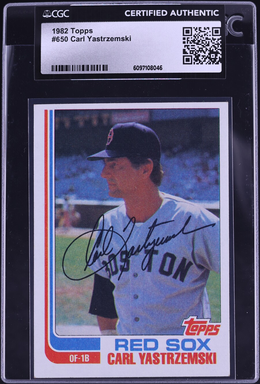 1982 Topps Carl Yastrzemski #650 CGC AUTH