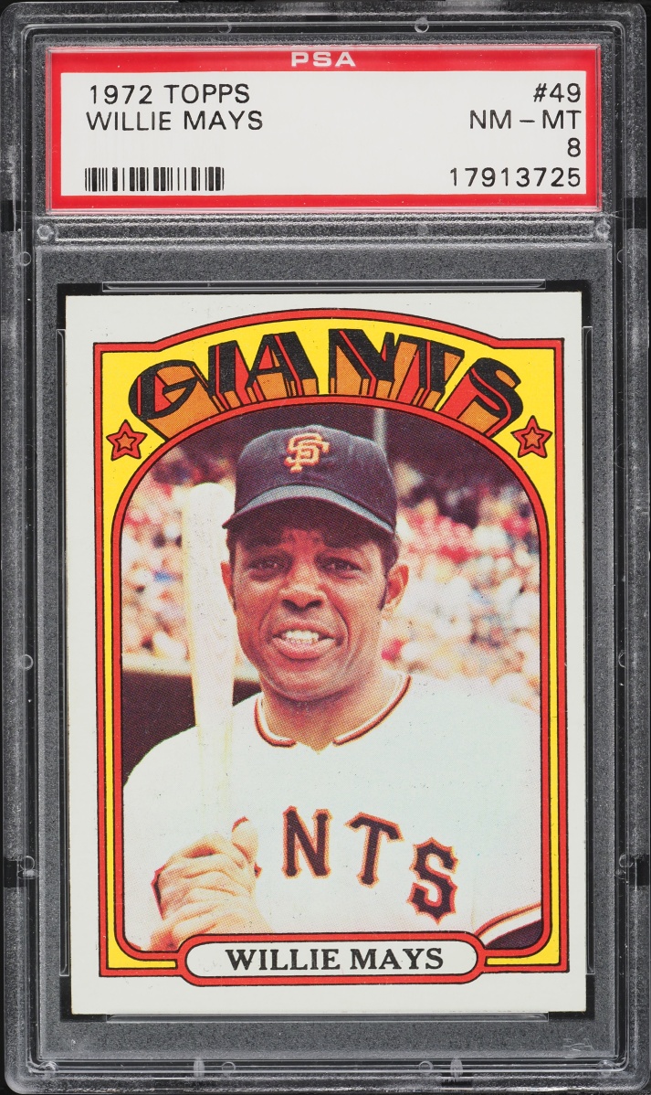 1972 Topps Willie Mays #49 PSA 8 NM-MT