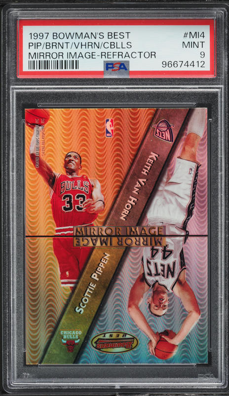 1996 Bowman's Best Refractor Kobe Bryant ROOKIE #R23 BGS 8.5