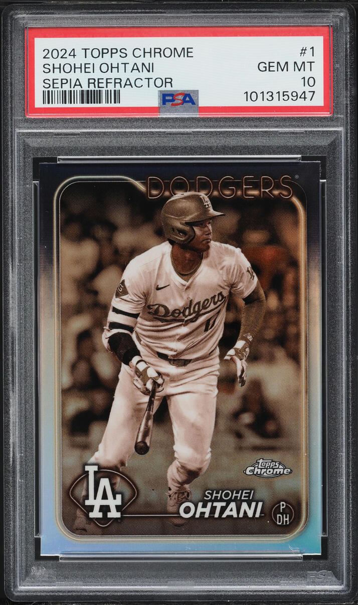 2024 Topps Chrome Sepia Refractor Shohei Ohtani #1 PSA 10 GEM MINT