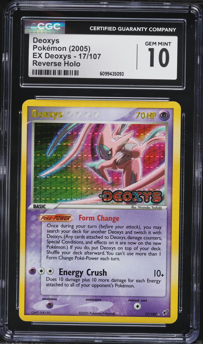 2005 Pokemon EX Reverse Holo Deoxys #17 CGC 10 GEM MINT