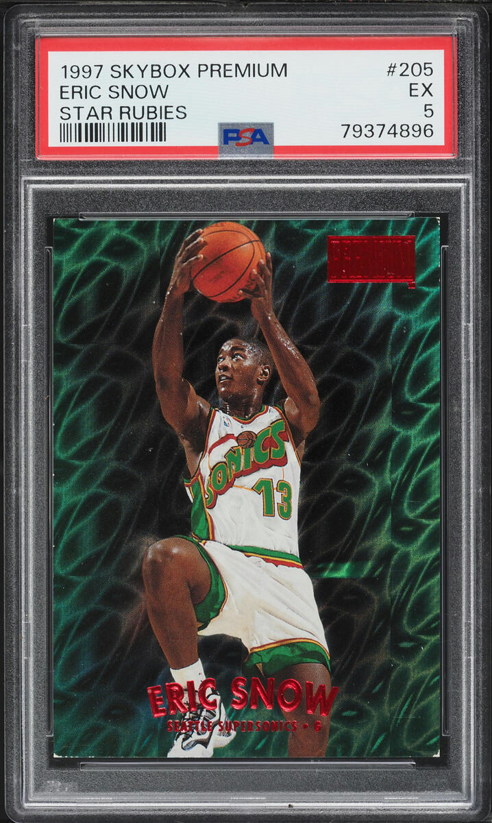 1997 Skybox Premium Star Rubies Eric Snow /50 #205 PSA 5 EX
