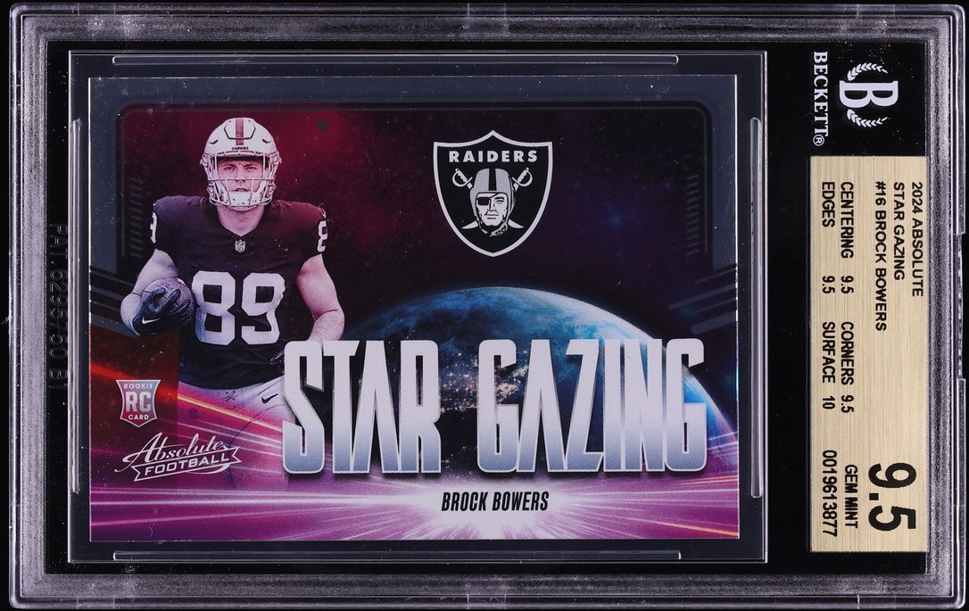 2024 Absolute Star Gazing Brock Bowers ROOKIE #SG-BBS BGS 9.5 GEM MINT