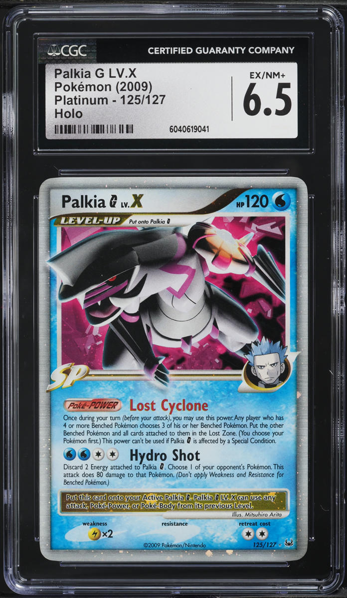 2009 Pokemon Platinum Holo Palkia G Lv.X #125 CGC 6.5 EXMT+