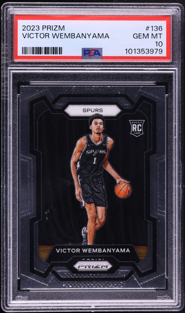 2023 Panini Prizm Victor Wembanyama ROOKIE #136 PSA 10 GEM MINT